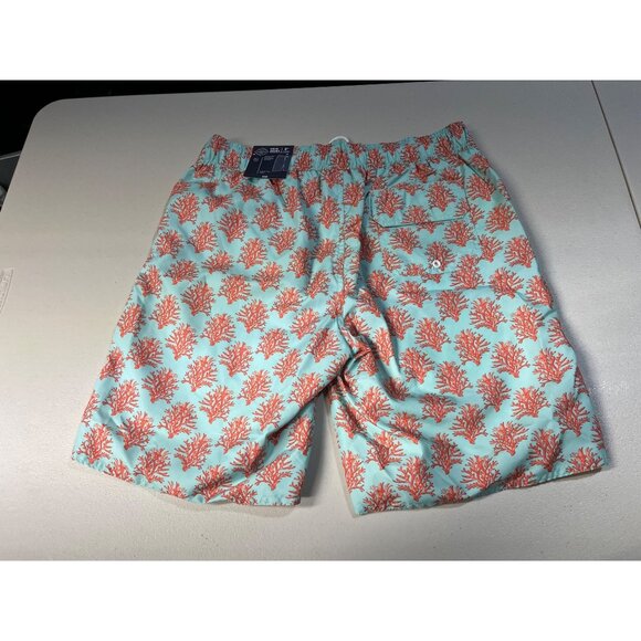 St John’s Bay Mens SZ M Coral Reef Print Board Shorts Swim Trunks w Drawstring - Picture 2 of 11